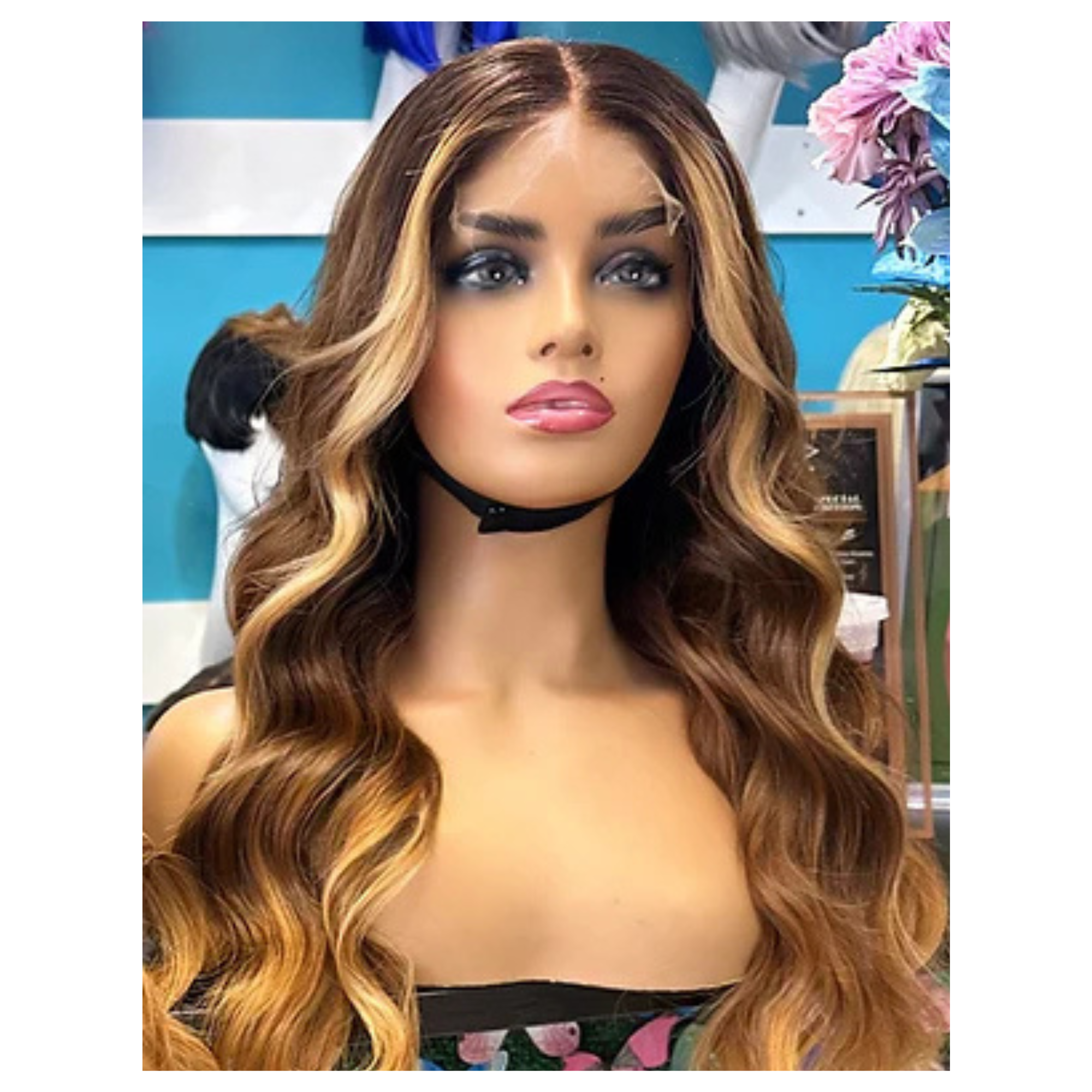Nicole 22 inch 5x5 HD lace Glue less wig