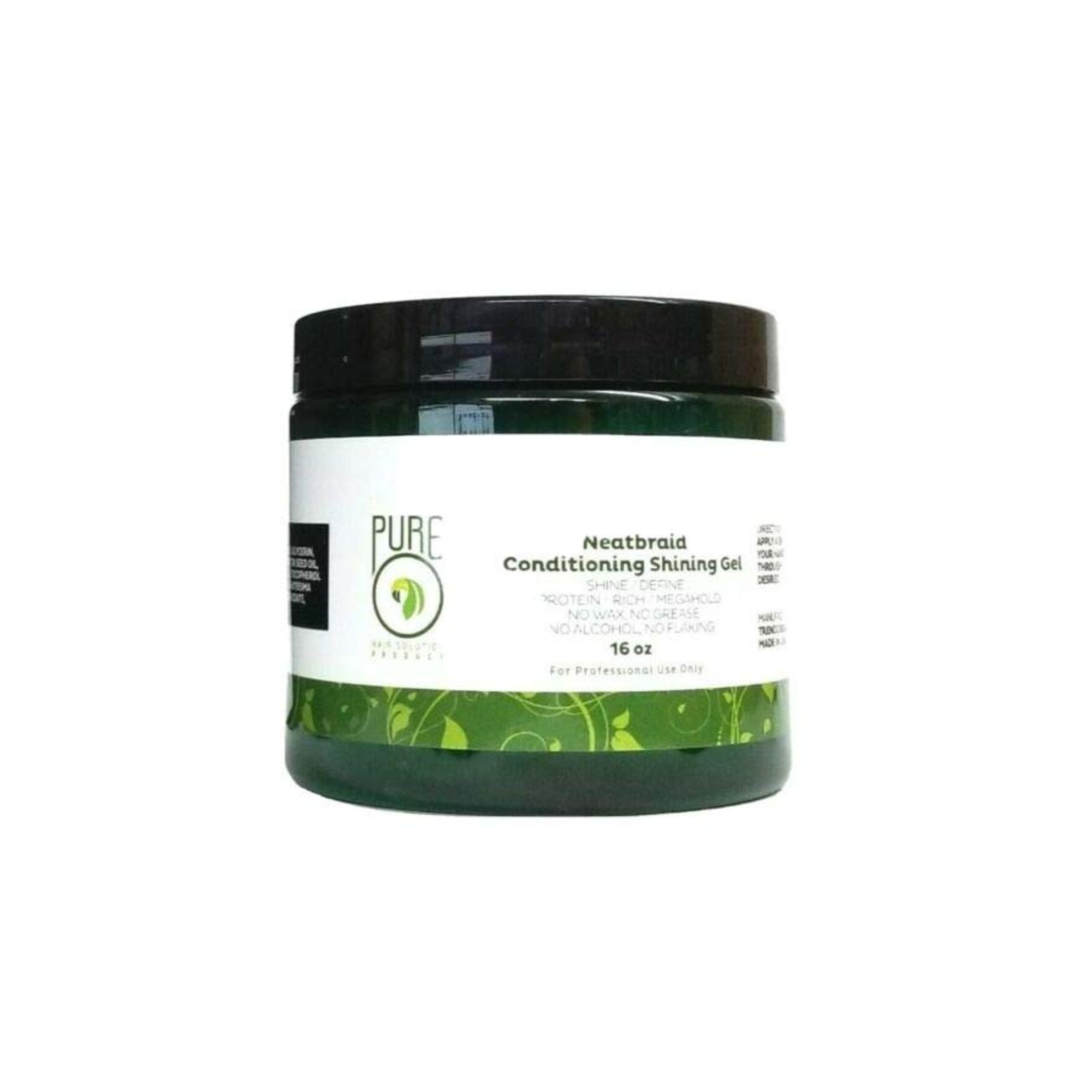 Pure O Natural Neatbraid Beauty Professional Conditioning Shining Gel 16 oz