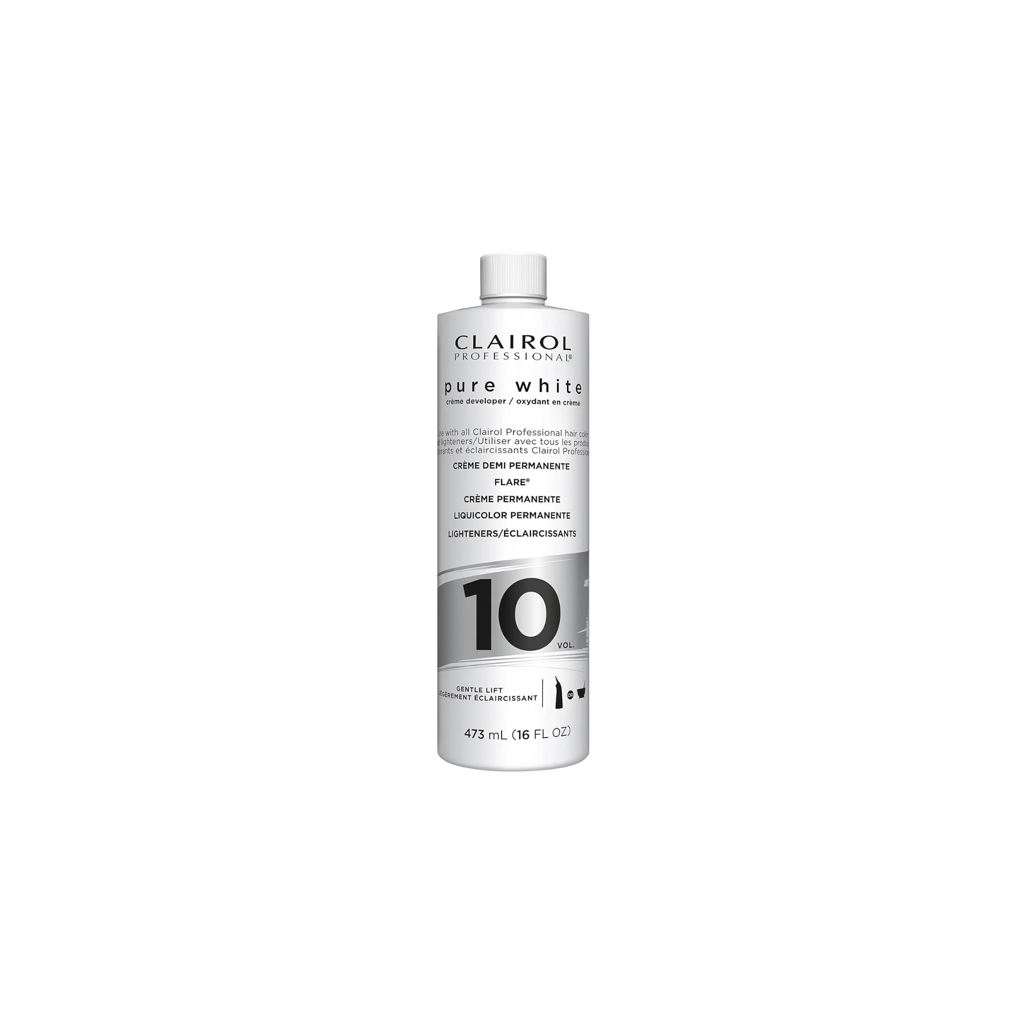 Clairol Professional Pure White 10 Volume Hair Developers for Lightening & Gray Coverage