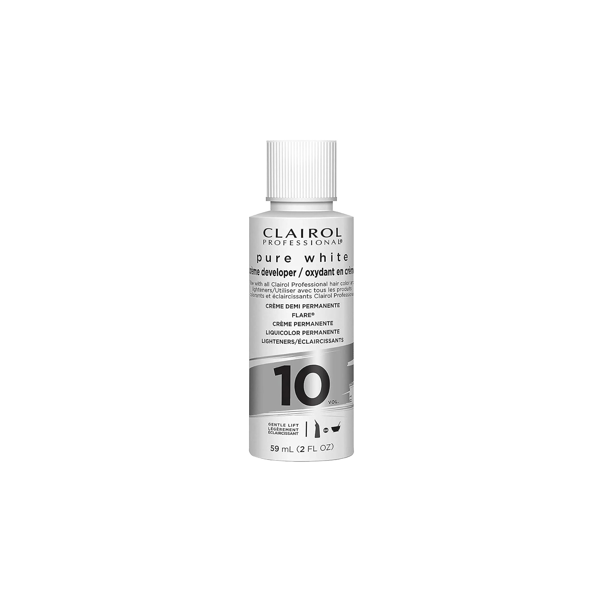 Clairol Professional Pure White 10 Volume Hair Developers for Lightening & Gray Coverage