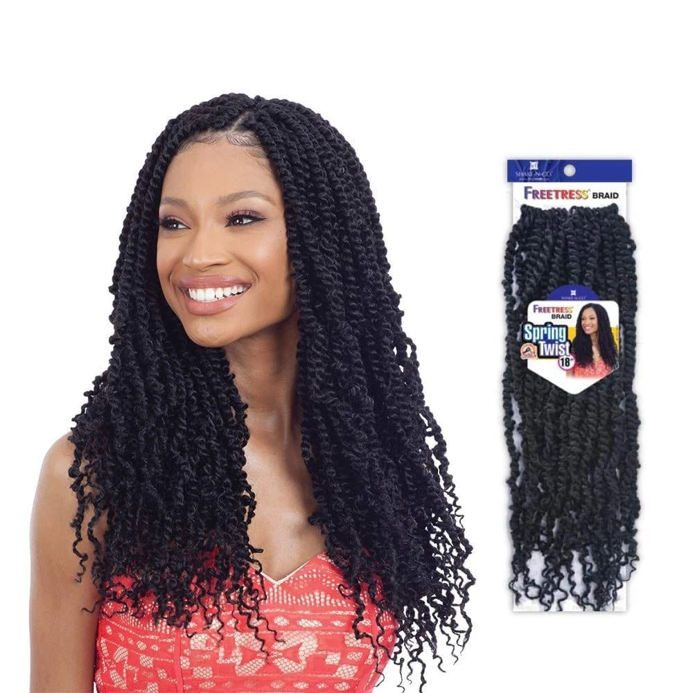 Freetress Crochet Braiding Hair - Spring Twist 18"